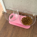 Non-slip Double Cat Bowl Dog Bowl With Stand Pet Feeding Cat Water